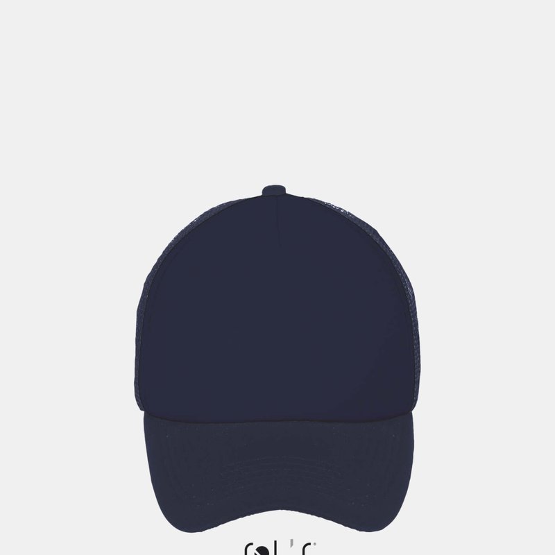 Sols Unisex Bubble Contrast Cap (french Navy) In Blue