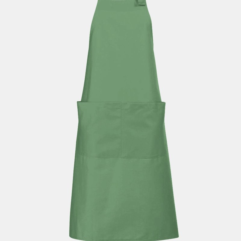 Shop Sols Unisex Gala Long Bib Apron / Barwear (apple Green) (one Size) (one Size) (one Size)