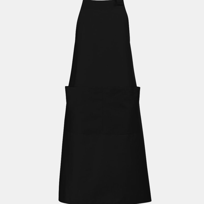 Sols Unisex Gala Long Bib Apron / Barwear (deep Black) (one Size) (one Size) (one Size)