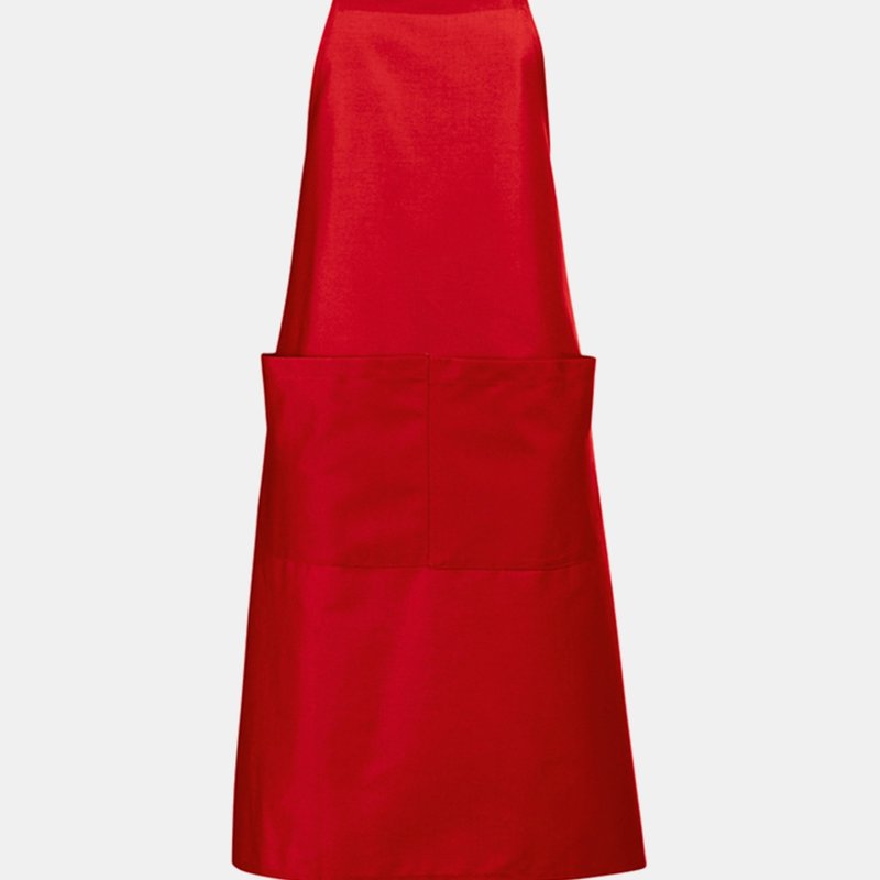 Sols Unisex Gala Long Bib Apron / Barwear (red) (one Size) (one Size) (one Size)