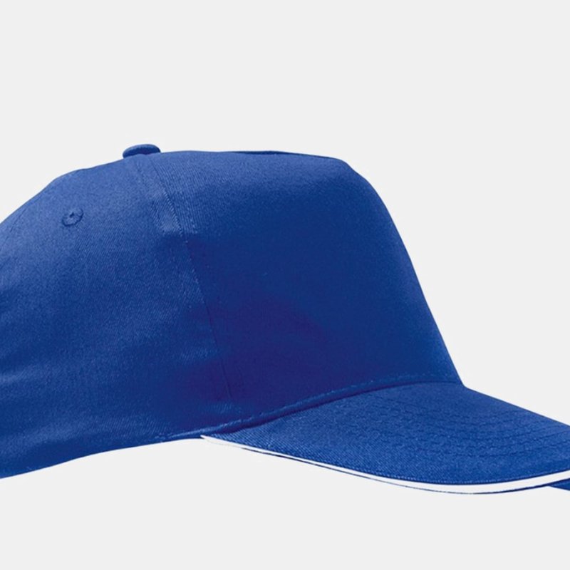 Sols Unisex Sunny 5 Panel Baseball Cap (royal Blue/white)