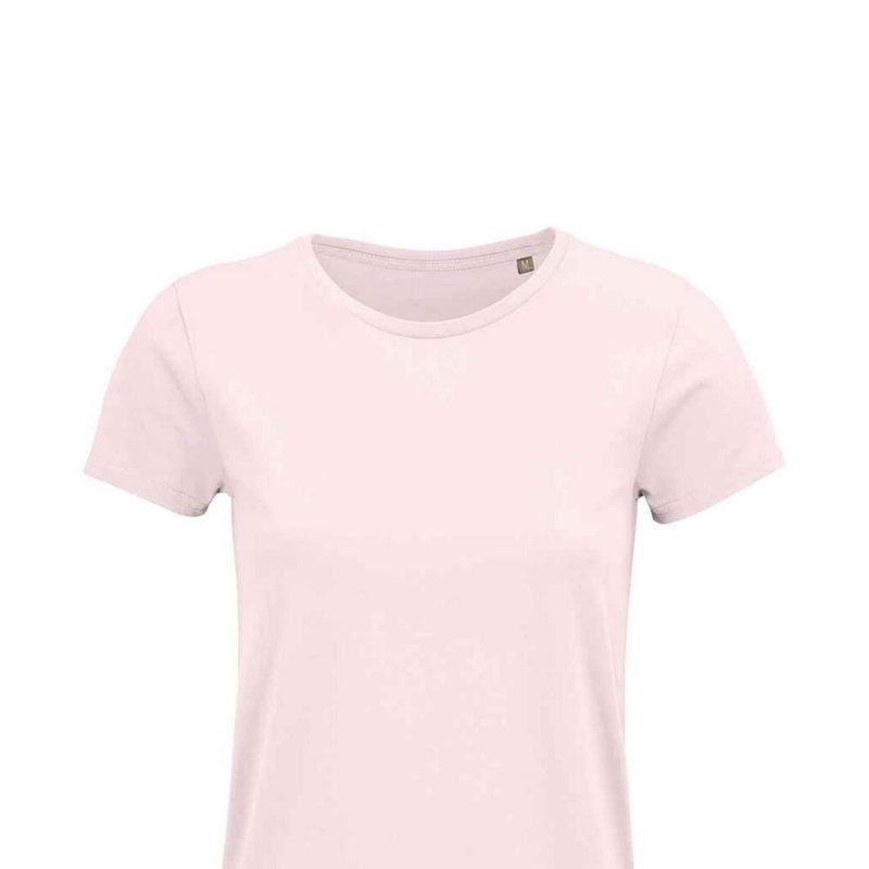Sols Womens/ladies Crusader Organic T-shirt In Pink