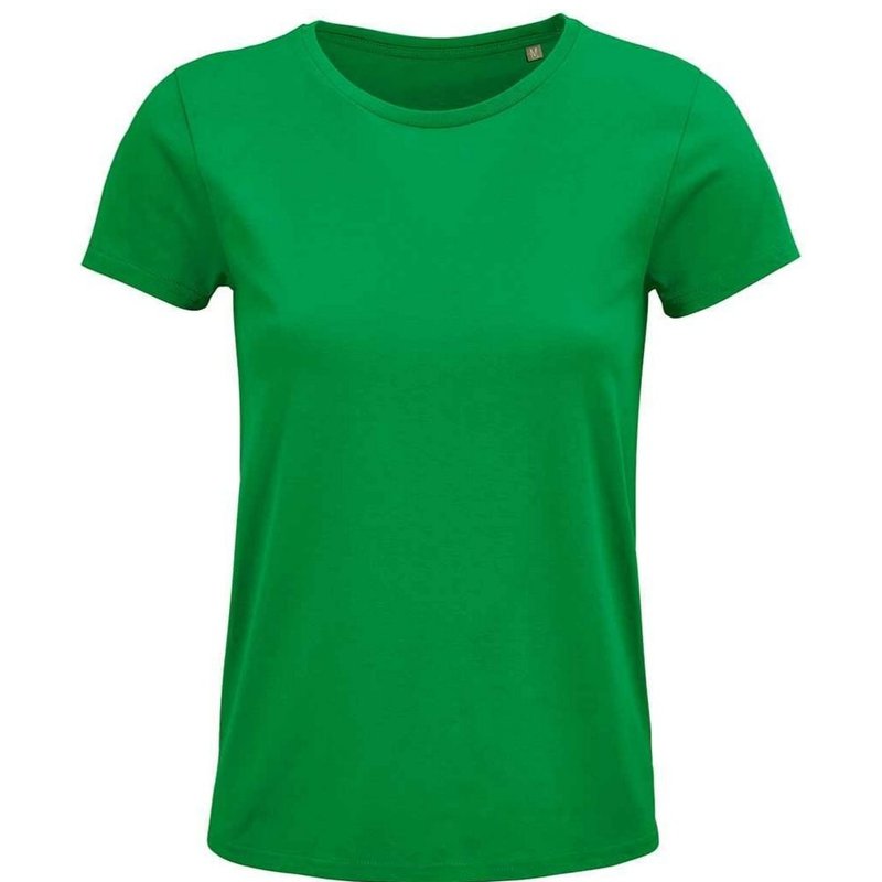 Sols Womens/ladies Crusader Organic T-shirt In Green