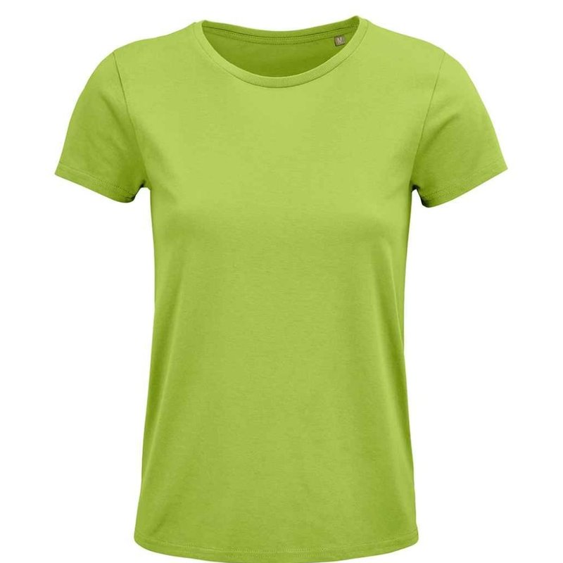 Sols Womens/ladies Crusader Organic T-shirt In Green
