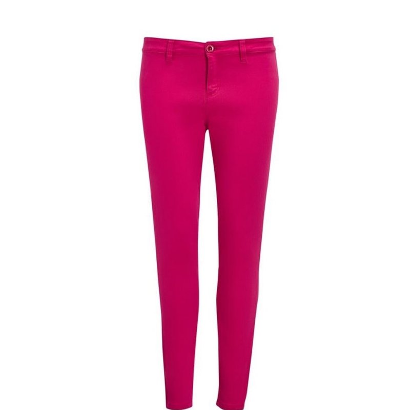 Sols Womens/ladies Jules Chino Trousers (sunset Pink)