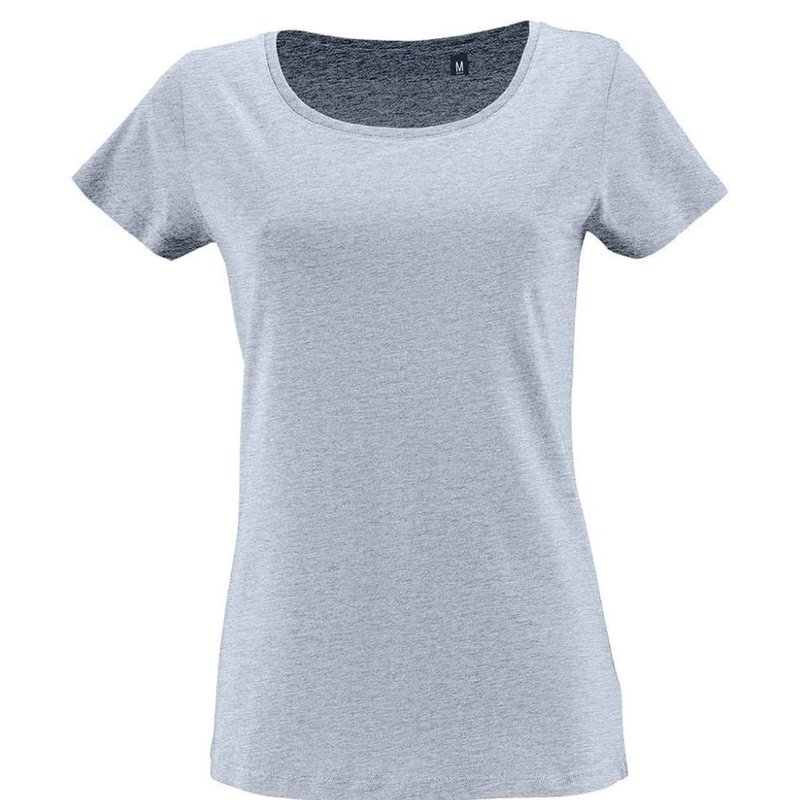 Sols Womens/ladies Milo Heather T-shirt (sky Blue)