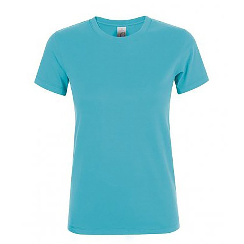 Sols Womens/ladies Regent Short Sleeve T-shirt (atoll Blue)