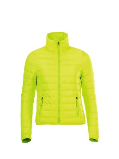 SOLS SOLS Womens/Ladies Ride Padded Water Repellent Jacket (Neon Green) product