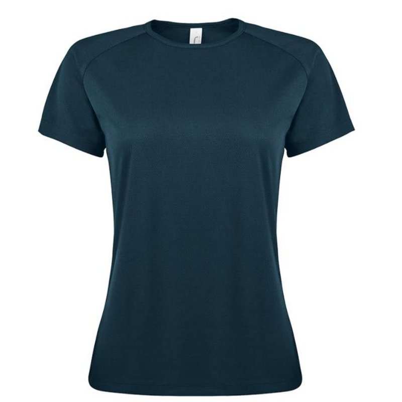 Sols Womens/ladies Sporty Short Sleeve T-shirt (petroleum Blue)
