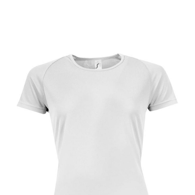 Sols Womens/ladies Sporty Short Sleeve T-shirt (white)