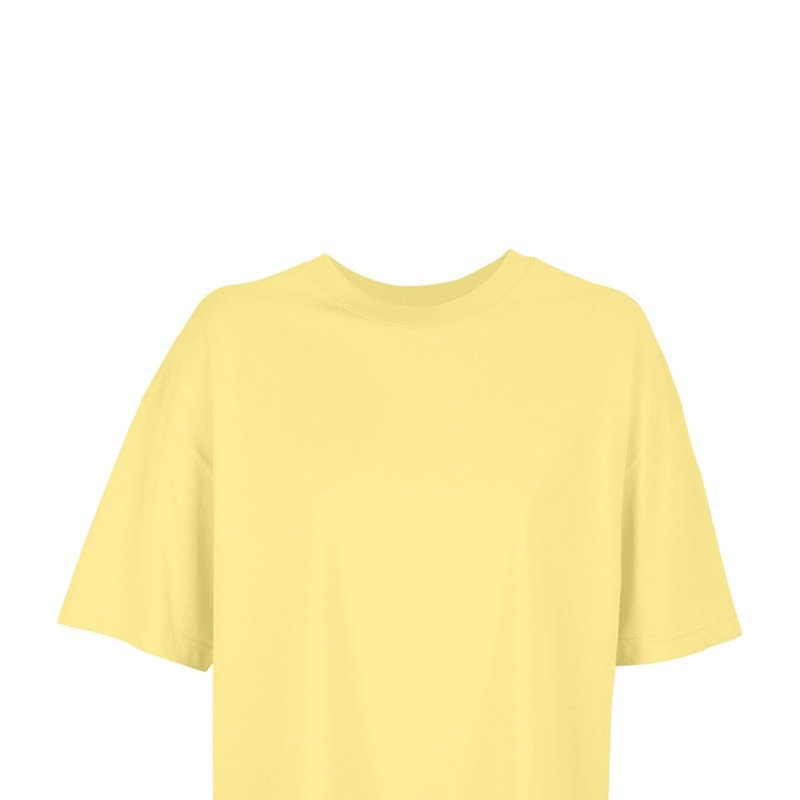 Sols Womens/ladies Boxy Organic Oversized T-shirt In Yellow