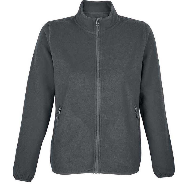 Sols Womens/ladies Factor Microfleece Recycled Fleece Jacket In Grey