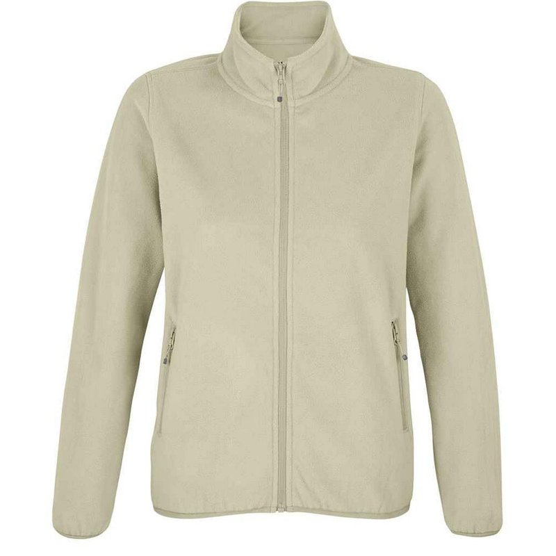 Sols Womens/ladies Factor Microfleece Recycled Fleece Jacket In Brown