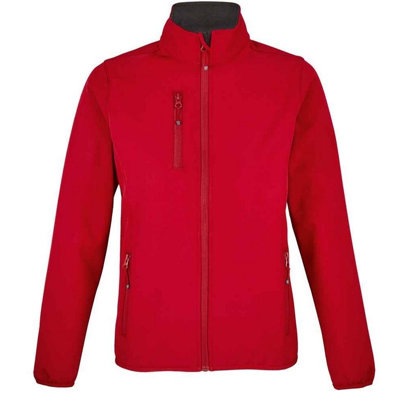 Sols Womens/ladies Falcon Softshell Recycled Soft Shell Jacket In Red