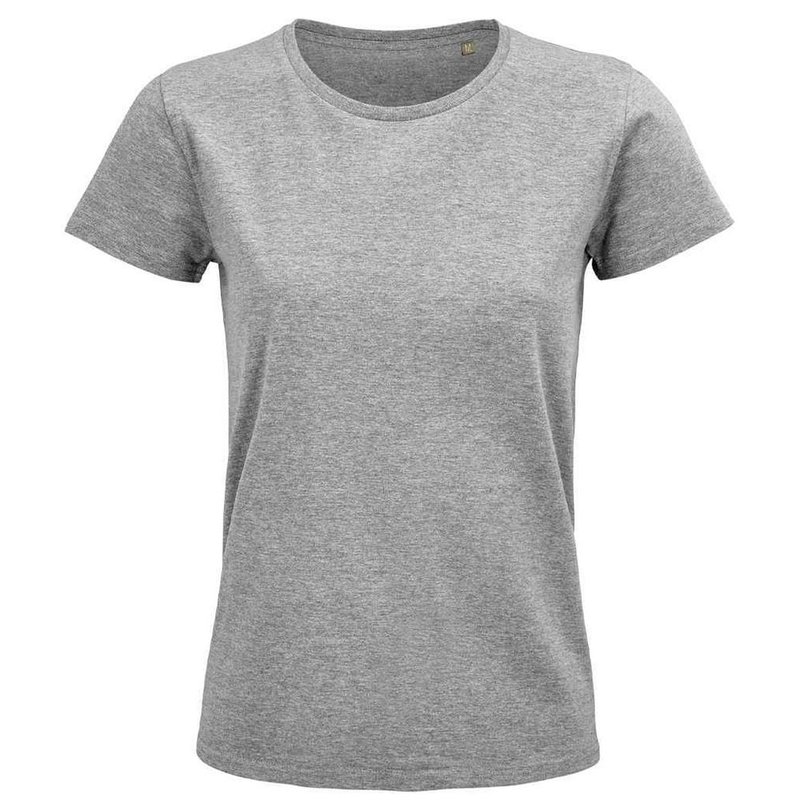 Sols Womens/ladies Pioneer T-shirt In Grey