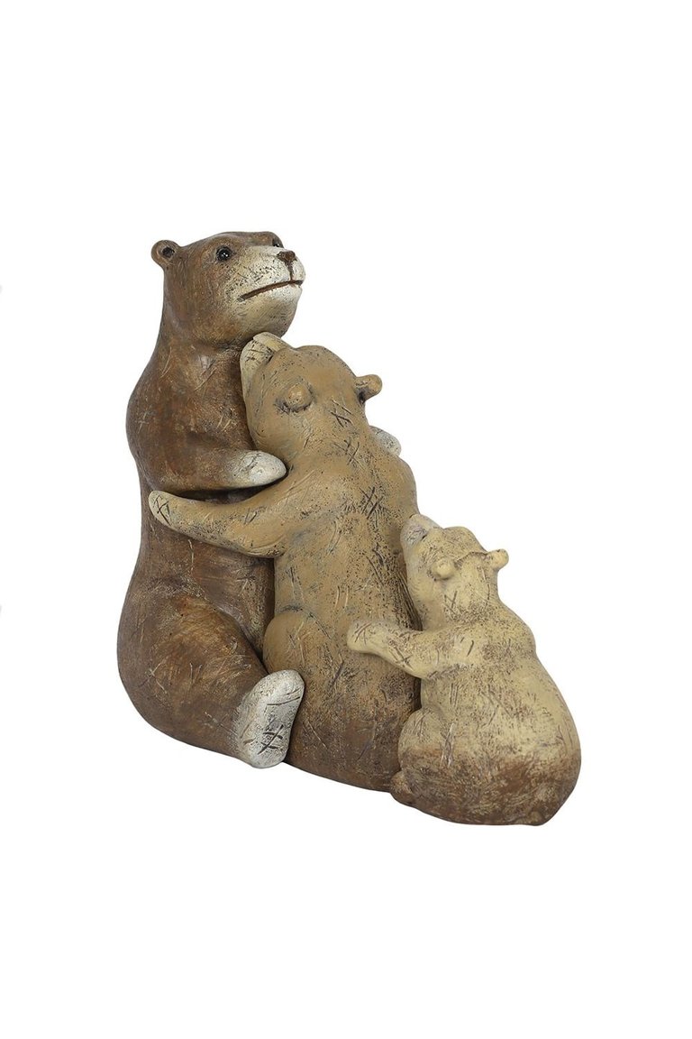 Something Different Bear Family Ornament - Brown