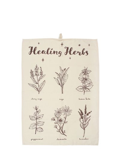 Something Different Something Different Healing Herbs Tea Towel (Brown/Cream) (One Size) product