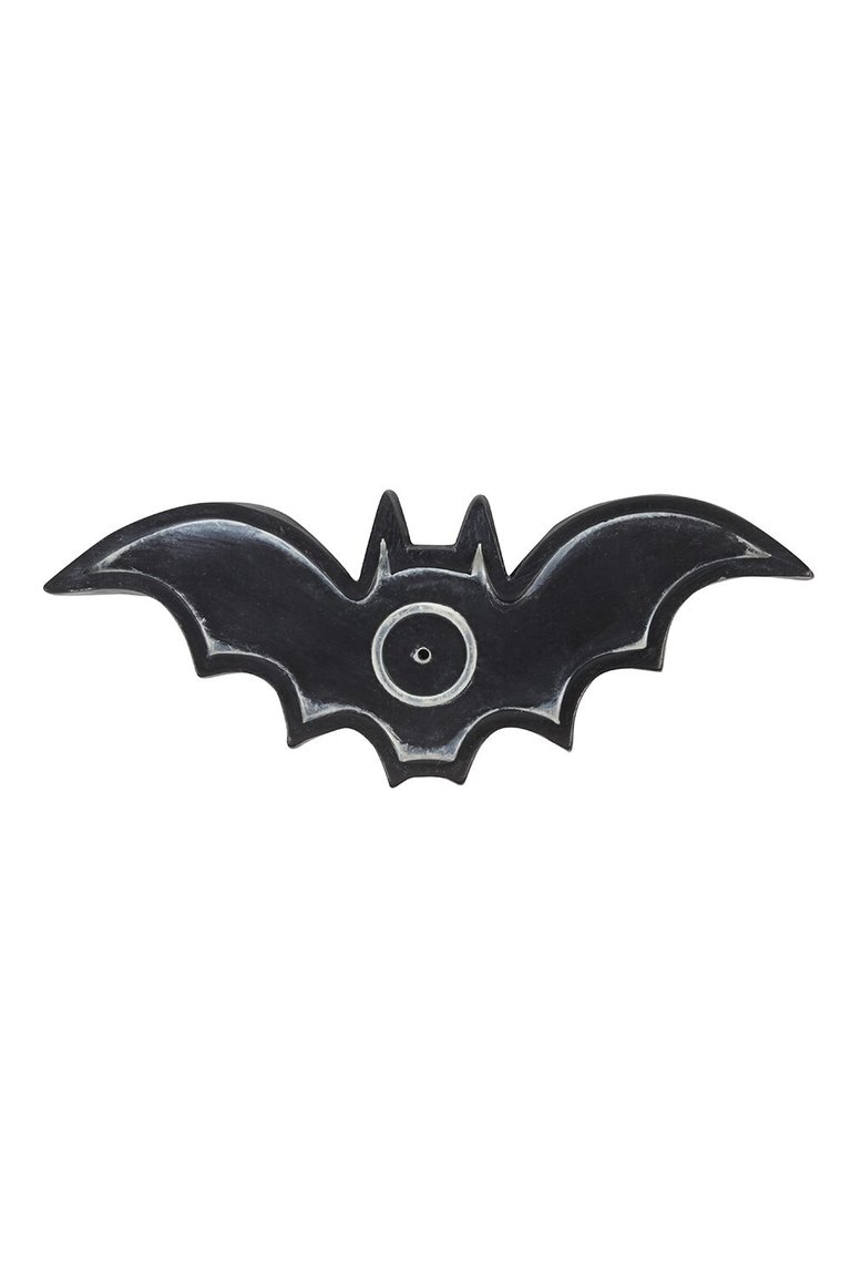 Something Different Resin Bat Incense Holder - Black/White