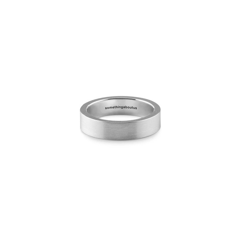 Edge Ring Brushed Silver - Silver