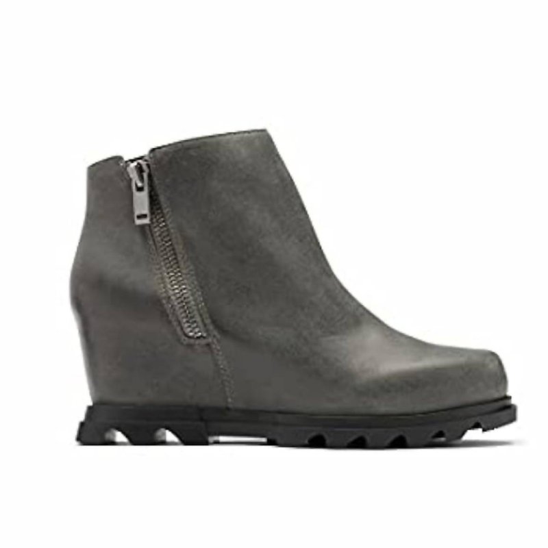 Sorel Joan Of Arctic Wedge Iii Zip Boots In Gray