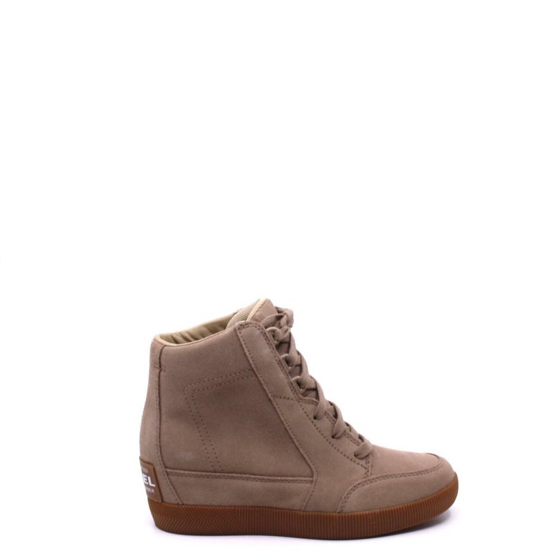 Shop Sorel Out 'n About Wedge Omega Boots In Brown