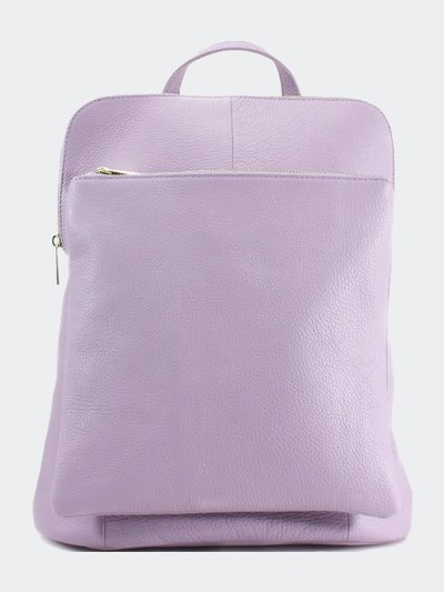 Sostter Lilac Soft Pebbled Leather Pocket Backpack product
