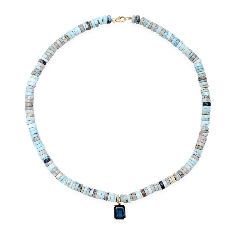 Soul Journey Jewelry Icy Blue Turquoise And Topaz Necklace