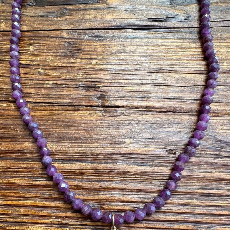 Soul Journey Jewelry Peaceful Magic Ruby Necklace In Purple