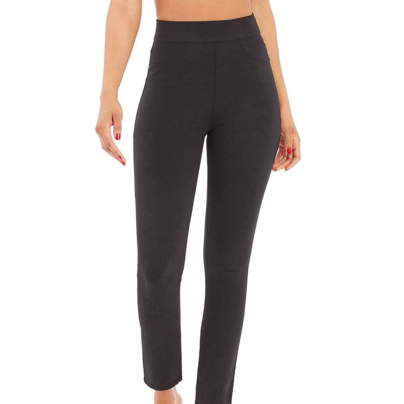 Shop Spanx Ankle 4-pocket Classic Pull On Trousers In Black