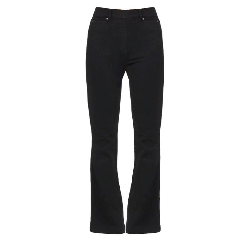Shop Spanx Women's Flare Denim Jeans Pants Clean In Black