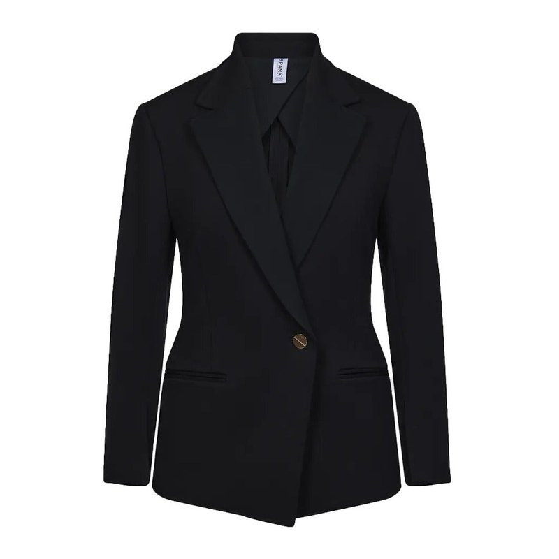 Shop Spanx Women's Ponte Perfect Asymmetric Tailored Blazer In Black