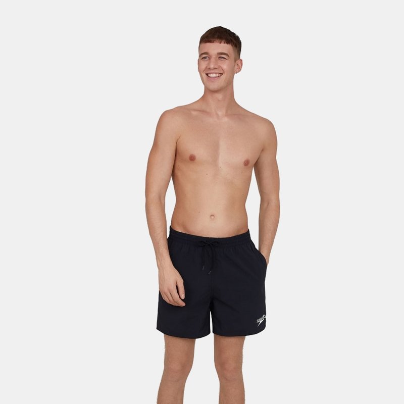 Shop Speedo Mens Essentials 16 Swim Shorts In Black