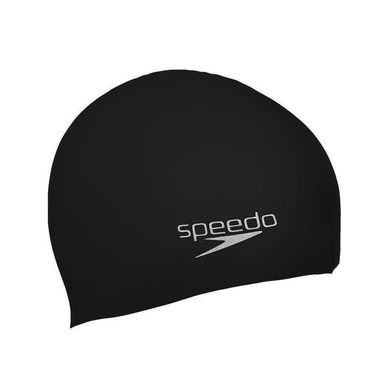 Speedo Unisex Adult Polyester Swim Cap (black)
