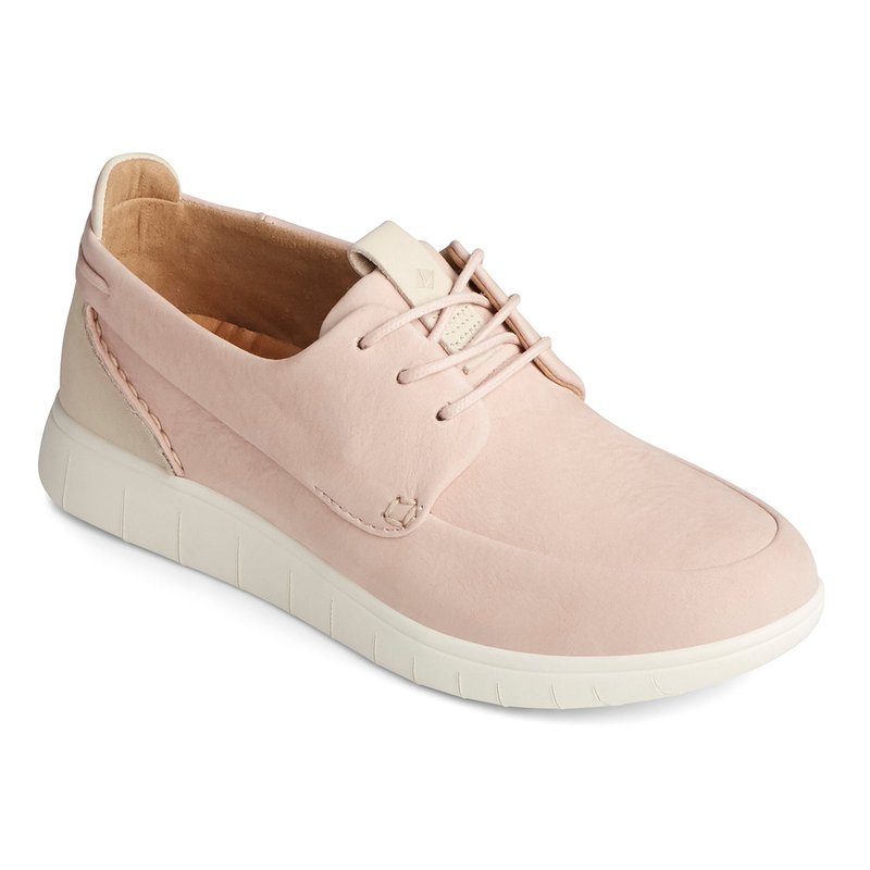 Shop Sperry Women's Vulcanized Plushwave Athleisure Boat Leather Shoes In Pink