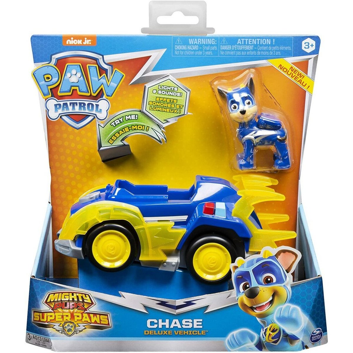 lijden tot nu elke keer Spin Master Paw Patrol - Mighty Pups Super Paws - Chase's Deluxe Vehicle  with Lights & Sounds | Verishop