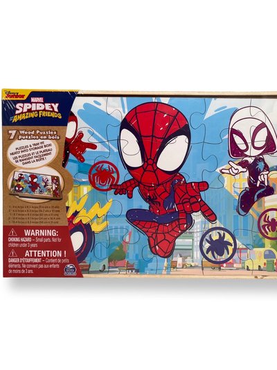 Spin Master Spider-Man Amazing Friends 7 Wood Puzzles product