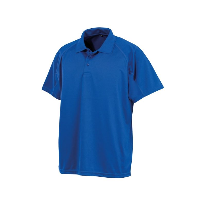 Spiro Impact Mens Performance Aircool Polo T-shirt (royal Blue)