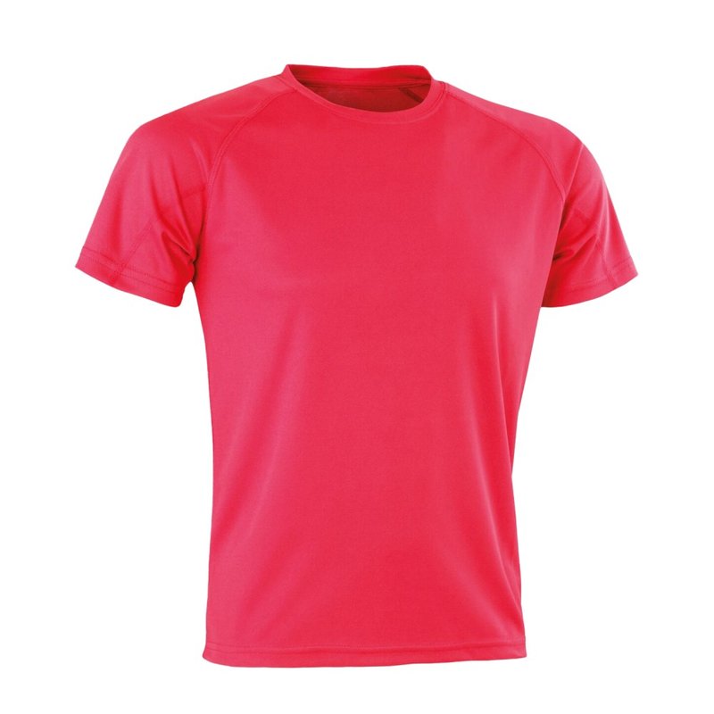 Spiro Mens Aircool T-shirt (super Pink)