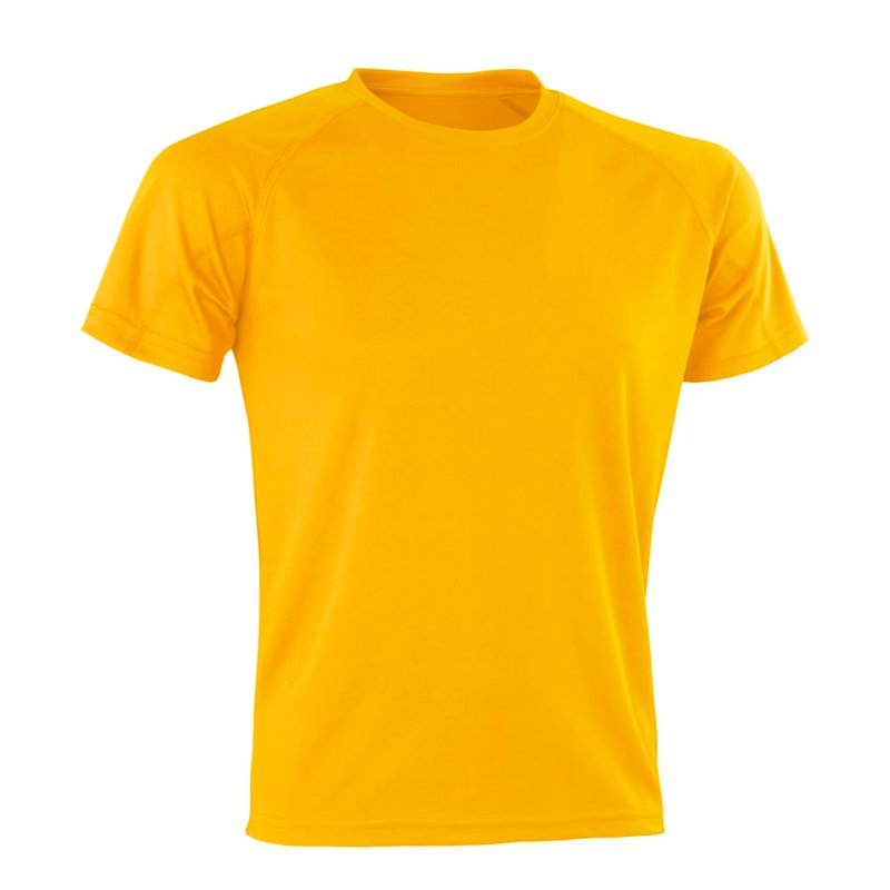 Spiro Mens Impact Aircool T-shirt (gold)