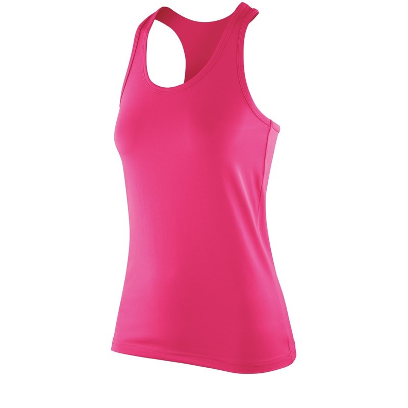 Spiro Womens/ladies Impact Softex Sleeveless Fitness Tank Top (candy) In Pink