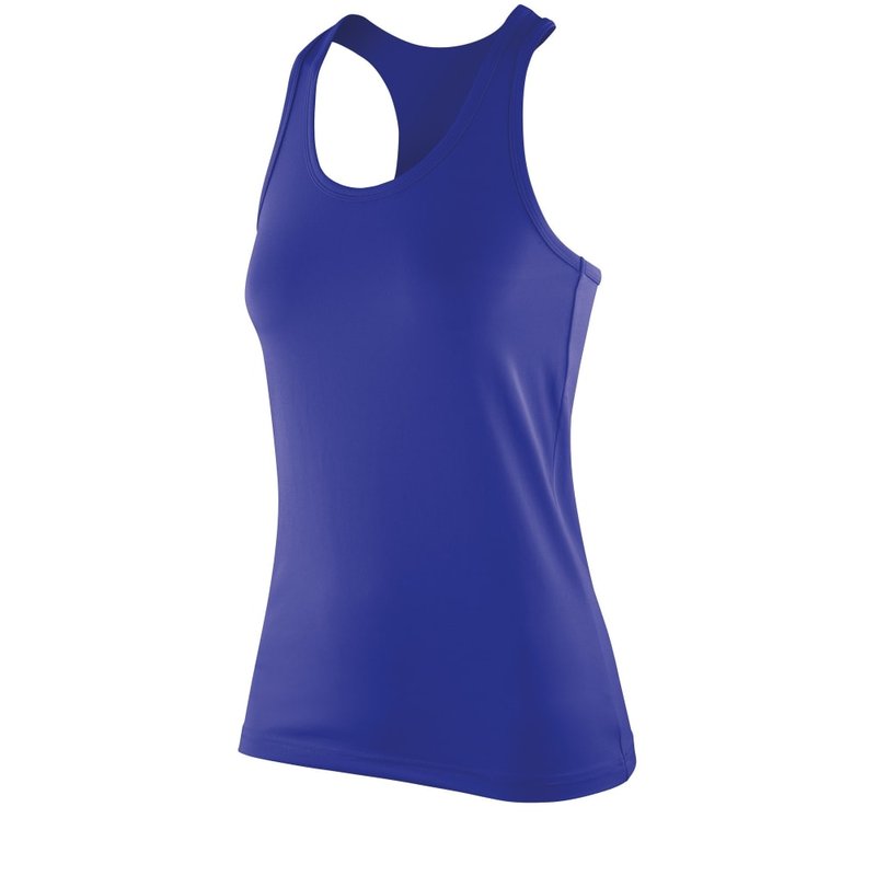 Spiro Womens/ladies Impact Softex Sleeveless Fitness Tank Top (sapphire) In Blue