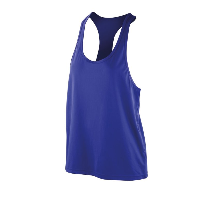 Spiro Womens/ladies Impact Softex Tank Top (sapphire) In Blue