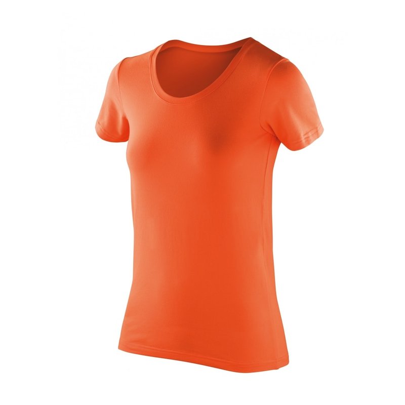 Spiro Womens/ladies Softex Super Soft Stretch T-shirt (tangerine) In Orange