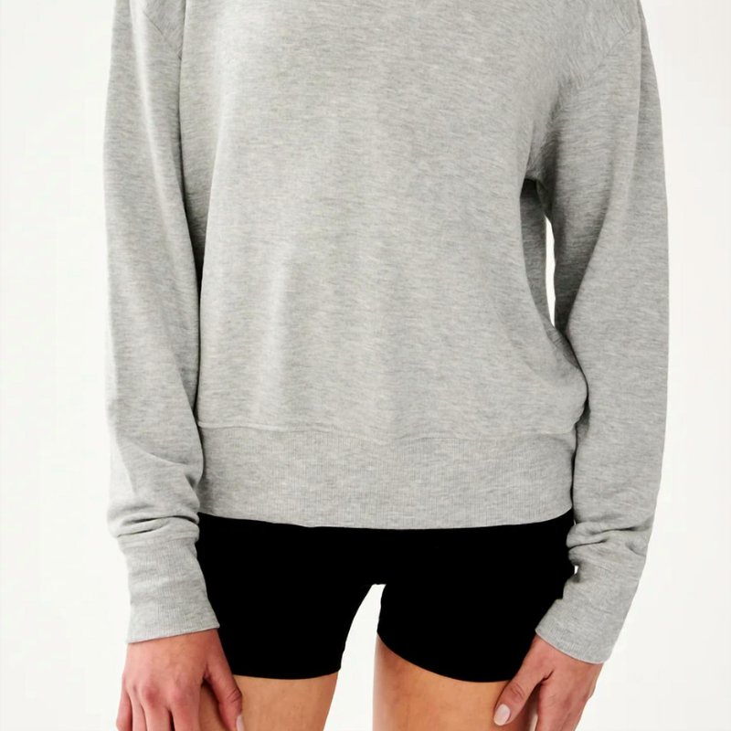 Shop Splits59 Sonja Fleece Sweatshirt In Heather Grey