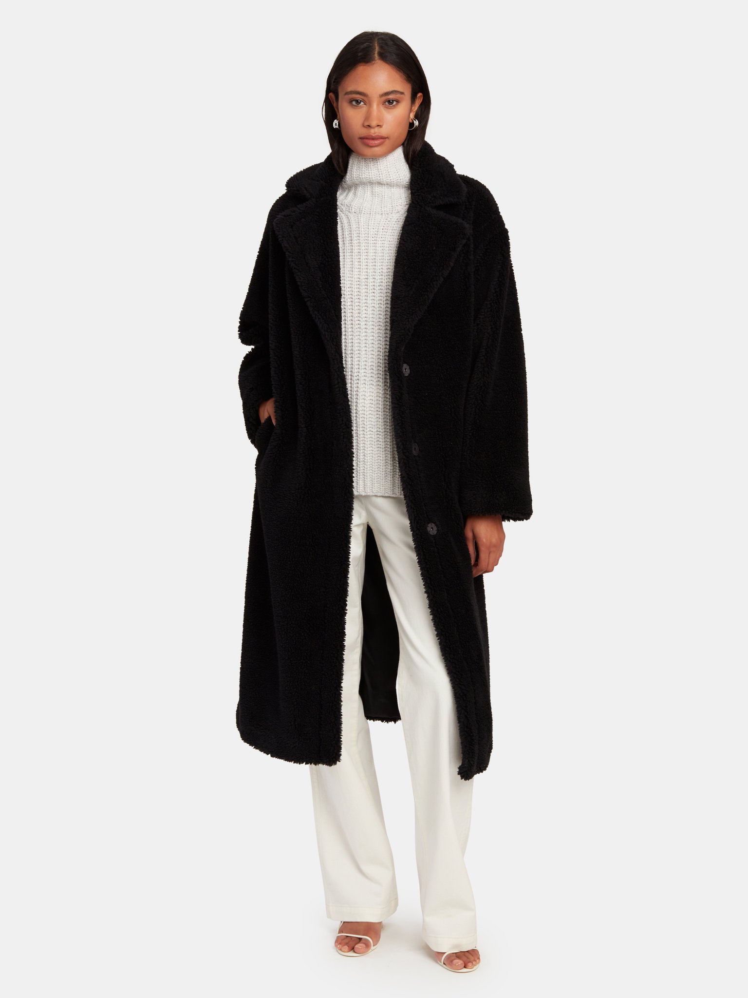 STAND STUDIO Maria Faux Fur Teddy Coat | Verishop