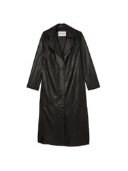 Melissa Long Leather Coat 