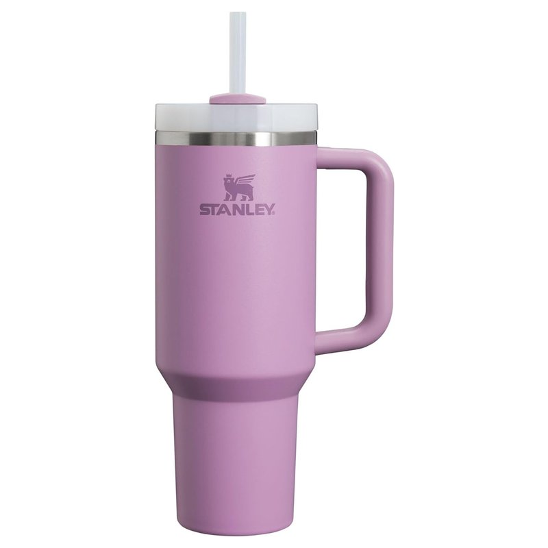 Shop Stanley Steel Vacuum Insulated Tumbler With Lid And Straw In Purple