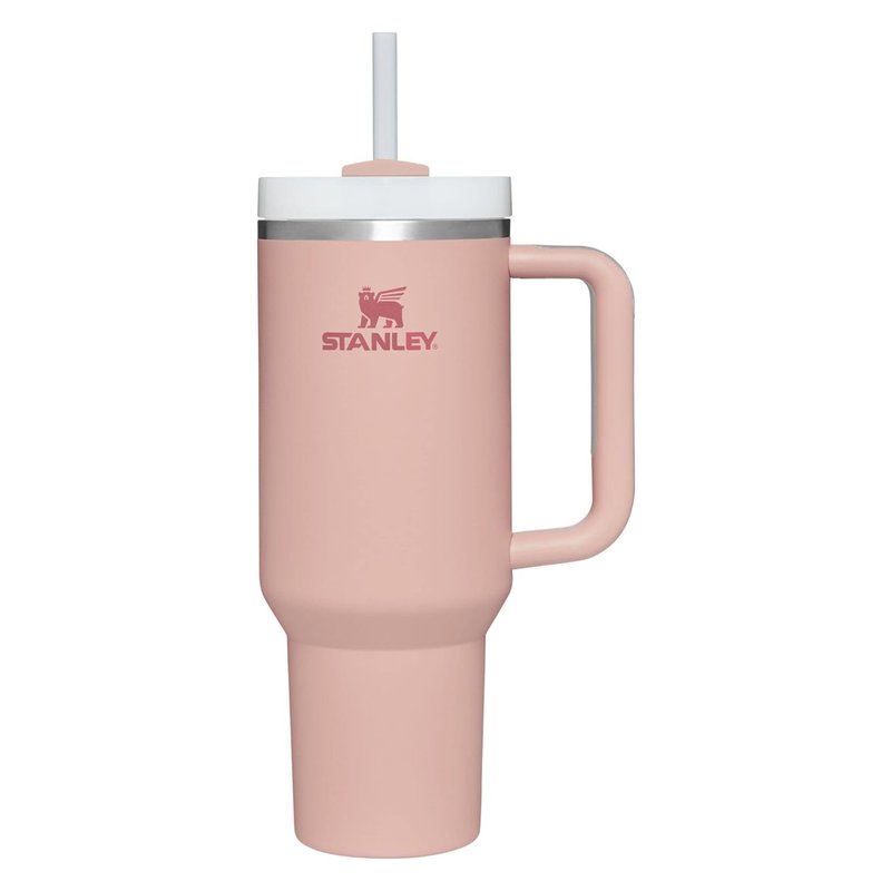 Shop Stanley Steel Vacuum Insulated Tumbler With Lid And Straw In Pink