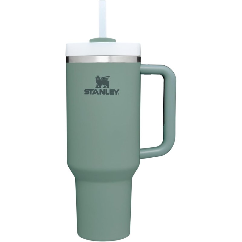 Shop Stanley Steel Vacuum Insulated Tumbler With Lid And Straw In Grey