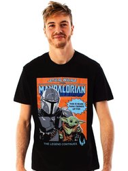 Star Wars Mens Baby Yoda Poster T-Shirt (Black)
